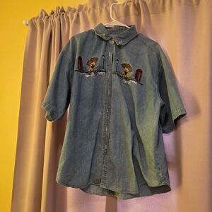 🟢2 For $15 🐻Vintage Button Up🐻